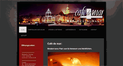 Desktop Screenshot of cafe-de-mar.com