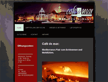 Tablet Screenshot of cafe-de-mar.com